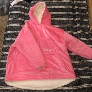 Pink comfy blanket hoodie